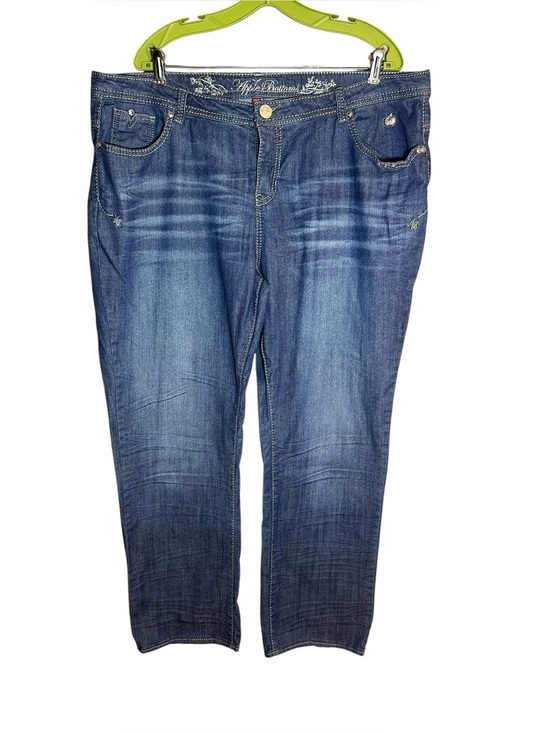 Apple Bottoms Denim - Apple Bottoms blue denim straight-leg jeans Women’s size 22